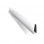 Perfil F PVC Blanco x 3m