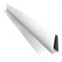 Perfil F Blanco de PVC x 6 m.