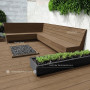 Deck Co-Extruded Dual Color G04 Teak + G07 Charcoal 22 mm (0,142 x 2,20 m) x ud.