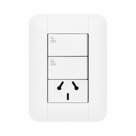 Bastidor Eléctrico con 2 Interruptores + 1 Tomacorrientes Binorma - TAAD