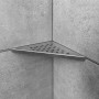 Estante Esquinero Triangular Cuadrado Esmerilado 23 cm x 23 cm x 2 cm